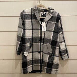 Plaid Woven Coat